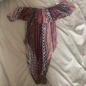 Off the shoulder bodysuit